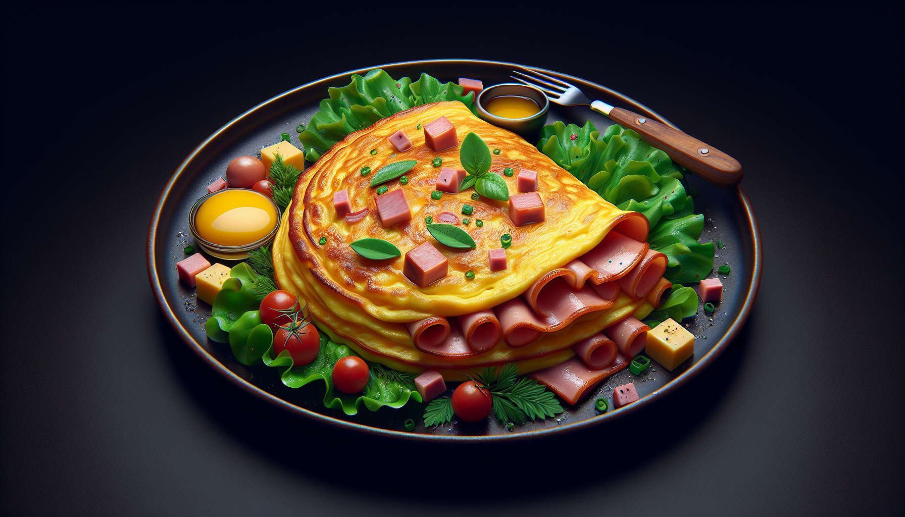 omelette prosciutto